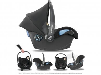 Automobilinė kėdutė Maxi cosi Citi 0-13kg black 1