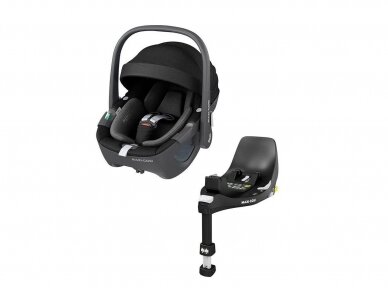 Car seat Maxi cosi Pebble 360 Essential Black 0-13kg + Familyfix 360 izofix bazė 9