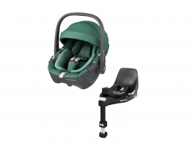 Car seat Maxi cosi Pebble 360 Essential Green 0-13kg + Familyfix 360 izofix bazė