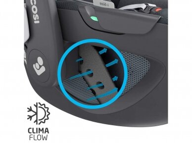 Automobilinė kėdutė Maxi cosi Pebble 360 Essential Black 0-13kg 6