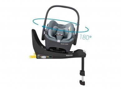 Car seat Maxi cosi Pebble 360 Essential Grey 0-13kg + Familyfix 360 izofix bazė 4