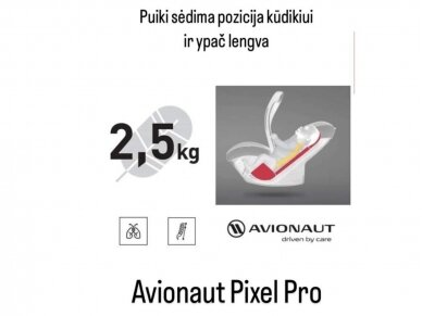 AVIONAUT PIXEL PRO automobilinė kėdutė Pink 0-13 kg 1