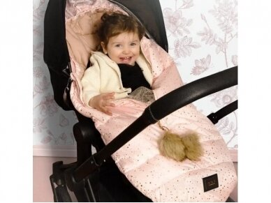 Lightweigh footmuff  Pink Gold Dust 1