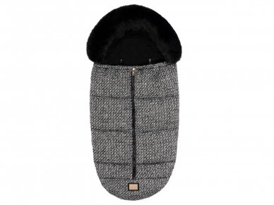 Bjallra of Sweden Footmuff Black Tweed 1