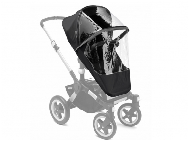 Bugaboo donkey / buffalo / runner lietaus apsauga high performance raincover BLACK 1