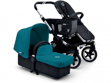 Bugaboo Donkey universalus stogelis su lopšio užklotu Petrol Blue 2