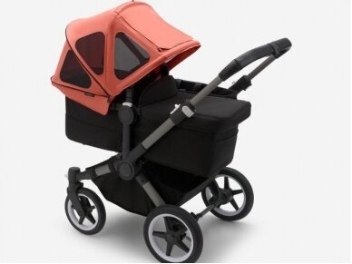 Bugaboo Donkey breezy sun canopy Sunrise red 2