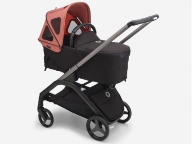 Bugaboo Dragonfly vasaros stogelis / breezy sun canopy  Sunrise red 2