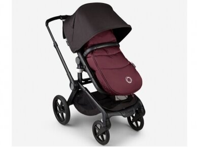 Bugaboo vežimėliams Fox, Donkey, Buffalo, Bee, Cameleon skirtas vokelis, žiemos mova Dark Cherry Red 1