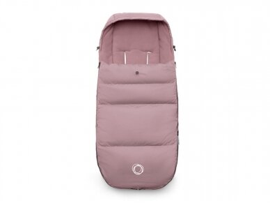 Bugaboo vežimėliams skirtas pūkinis žiemos vokelis, mova Performance Dune Pink 1