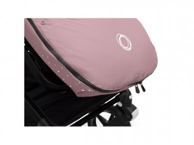 Bugaboo vežimėliams skirtas pūkinis žiemos vokelis, mova Performance Dune Pink 4