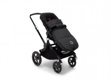 Bugaboo vežimėliams skirtas pūkinis žiemos vokelis, mova Performance Midnight Black 3