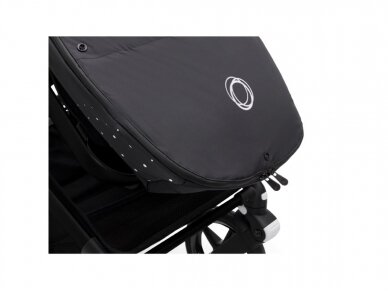 Bugaboo vežimėliams skirtas pūkinis žiemos vokelis, mova Performance Midnight Black 4