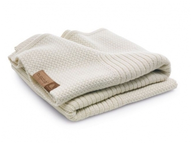 Bugaboo vežimėlio vilnos užklotas / soft wool blanket OFF WHITE MELANGE