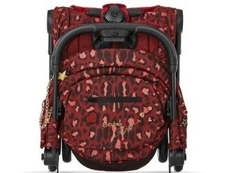 Cybex Coya stroller Rockstar Rosenrot Red, Matt Black frame 7