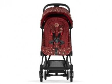 Cybex Coya stroller Rockstar Rosenrot Red, Matt Black frame 2