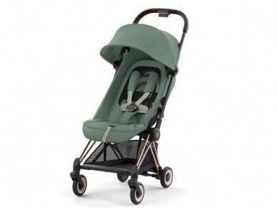 Cybex Coya stroller Leaf Green, frame rose gold 2