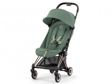 Cybex Coya stroller Leaf Green, frame rose gold