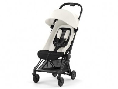 Cybex Coya stroller Off White, matt black frame 2