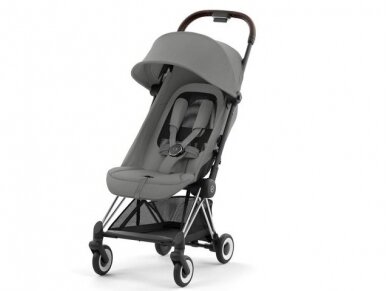 Cybex Coya vežimėlis Mirage Grey, chrome brown frame 3