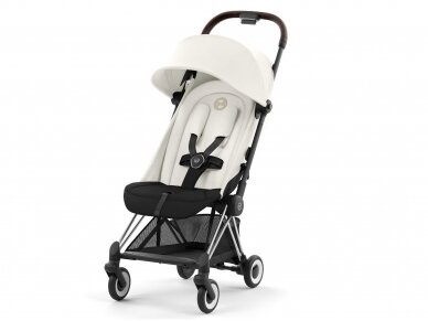 Cybex Coya stroller Off White, chrome brown frame