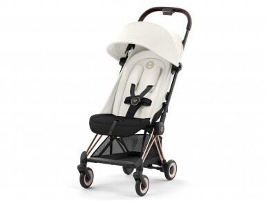 Cybex Coya vežimėlis Off White, rosegold frame