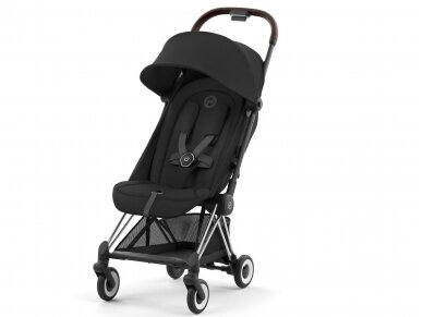 Cybex Coya stroller Sepia Black, chrome brown frame