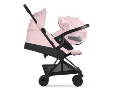 Cybex Coya stroller Simply Flowers Pink, Matt Black frame 8