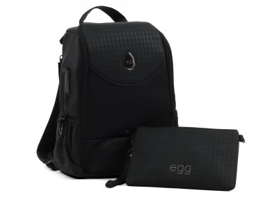 egg3® Toploader Backpack Houndstooth Black special edition