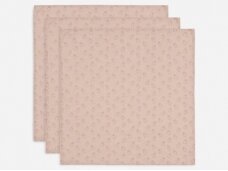 Jollein cloth Hydrophil 70x70cm Miffy Silhouettes Wild Rose 3 pieces