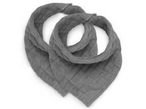 Нагрудник Jollein Bib Bandana Storm Grey 2 шт