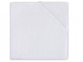 Трикотажная простыня Jollein на резинке Jersey White 60x120