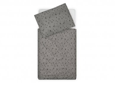 Комплект одеяла и наволочки Jollein Spot Storm Grey 100x140 см.