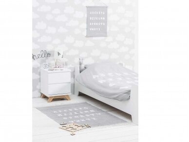 Комплект одеяла и наволочки Jollein ABC Soft Grey 140x200 см. 1