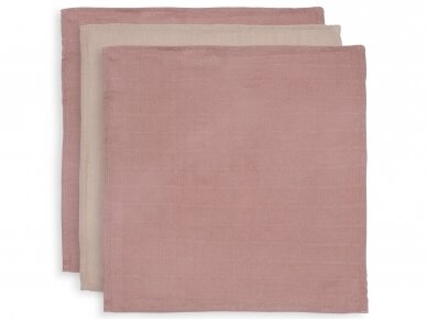 Jollein Bambukinė/hidrofilinė šluostė Pale Pink 3 vnt.(70 x 70 cm)