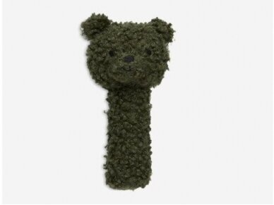 Jollein Rattle Teddy Bear Leaf Green