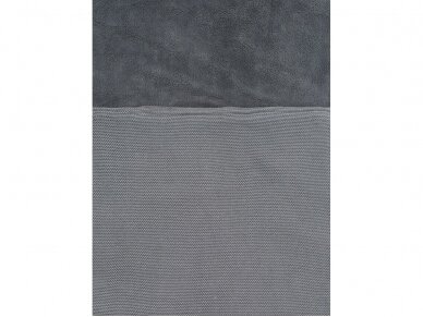 Jollein Basic Knit Stone Grey vokelis automobilinei  kėdutei, lopšiukui 4