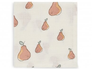 Jollein muslino merliukai 31x31 cm Pear 3vnt 1