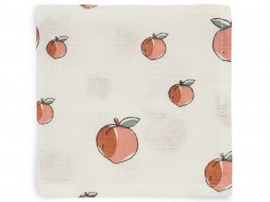 Jollein hydrofiliniai muslino merliukai 31x31 cm Peach 3vnt 1