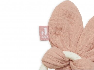 Игрушка для прорезывания зубов Jollein Bunny Ears - Rosewood 1