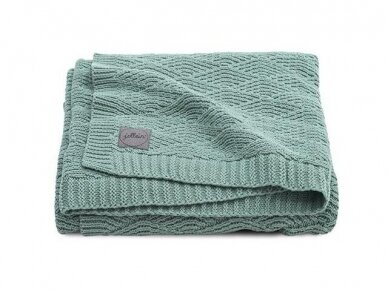 Jollein megztas pledas River knit 100x150 cm Ash Green