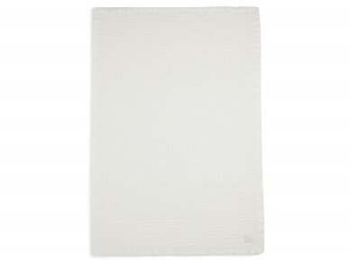 Jollein muslino pledas 120x120 cm Fringe Ivory 1