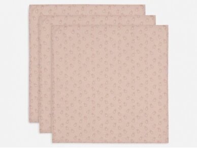 Jollein cloth Hydrophil 70x70cm Miffy Silhouettes Wild Rose 3 pieces