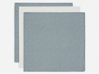 Jollein cloth Hydrophil 70x70cm Twinkling Sea Green 3 pieces