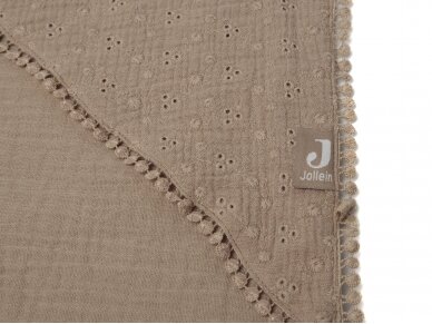 Муслиновое полотенце Jollein Embroidery Biscuit 75 x 75 см 4