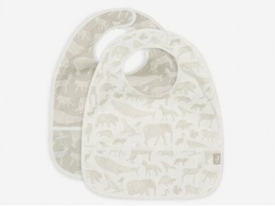 Bib Waterproof Animals Olive Green 2vnt.