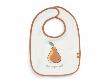 Jollein neperšlampamų seilinukų rinkinys Bib Pear Caramel 3 vnt. 2