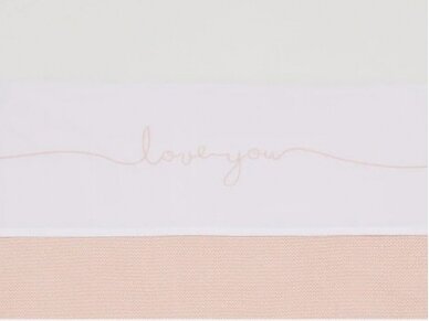 Sheet Crib 75x100cm Love you Pink