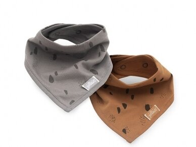 Jollein seilinukas Bandana Spot Storm grey/caramel