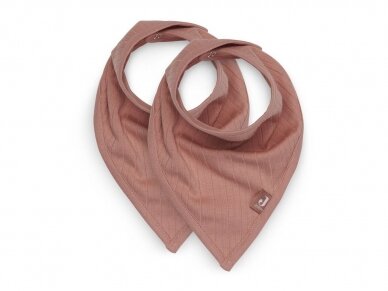 Jollein Нагрудник Bandana Basic Stripe Rose Wood 2 шт.